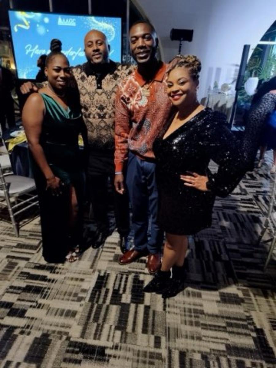 a group of people at an event