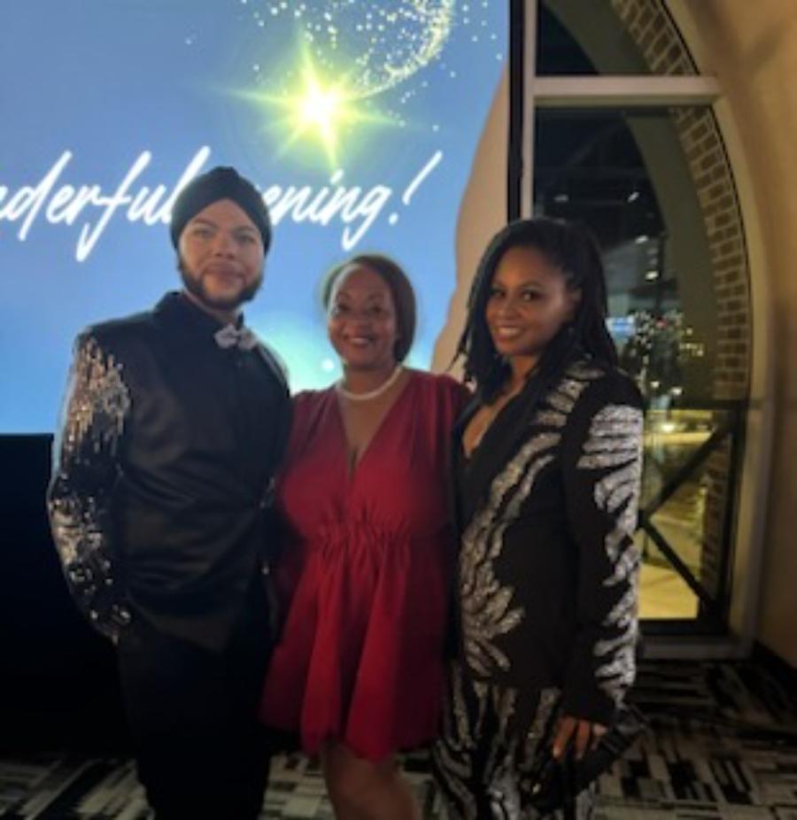 a group of people at an event