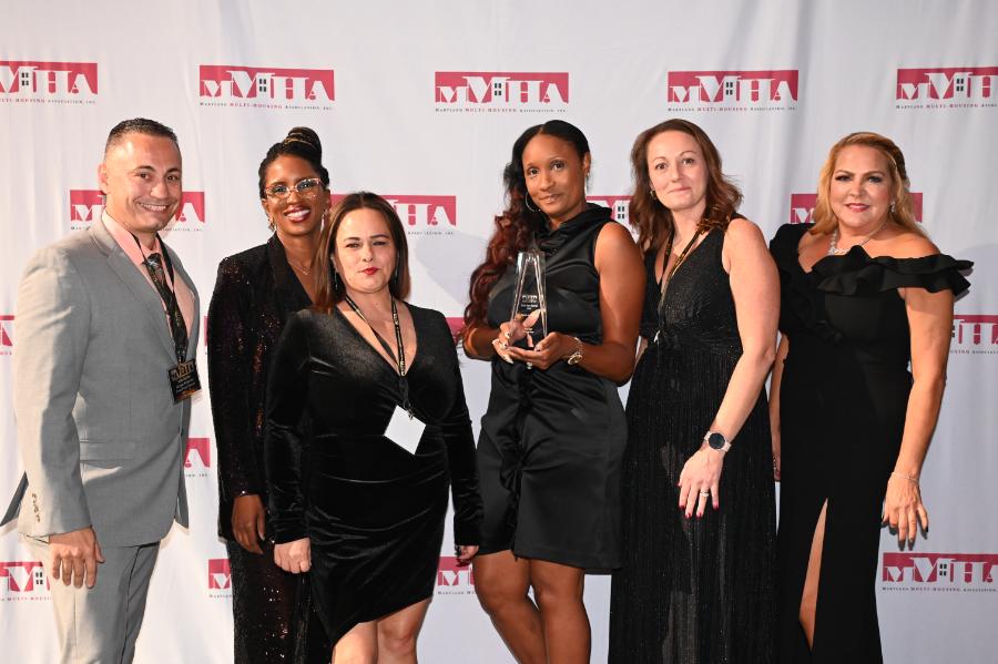 a group of people at an event