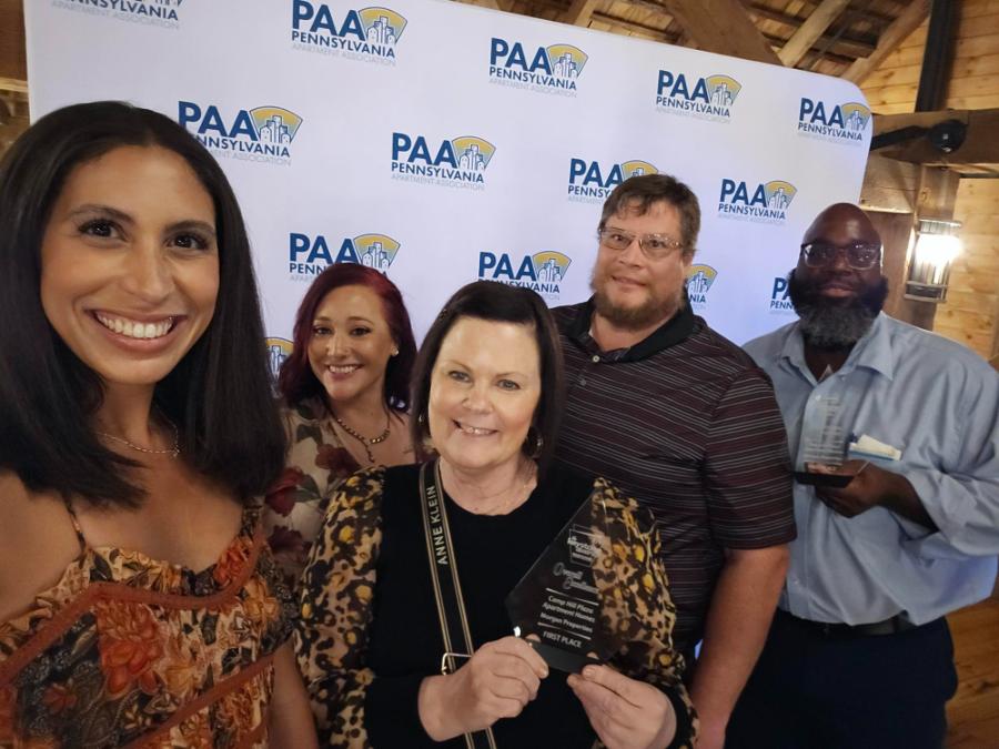 a group of people at an event